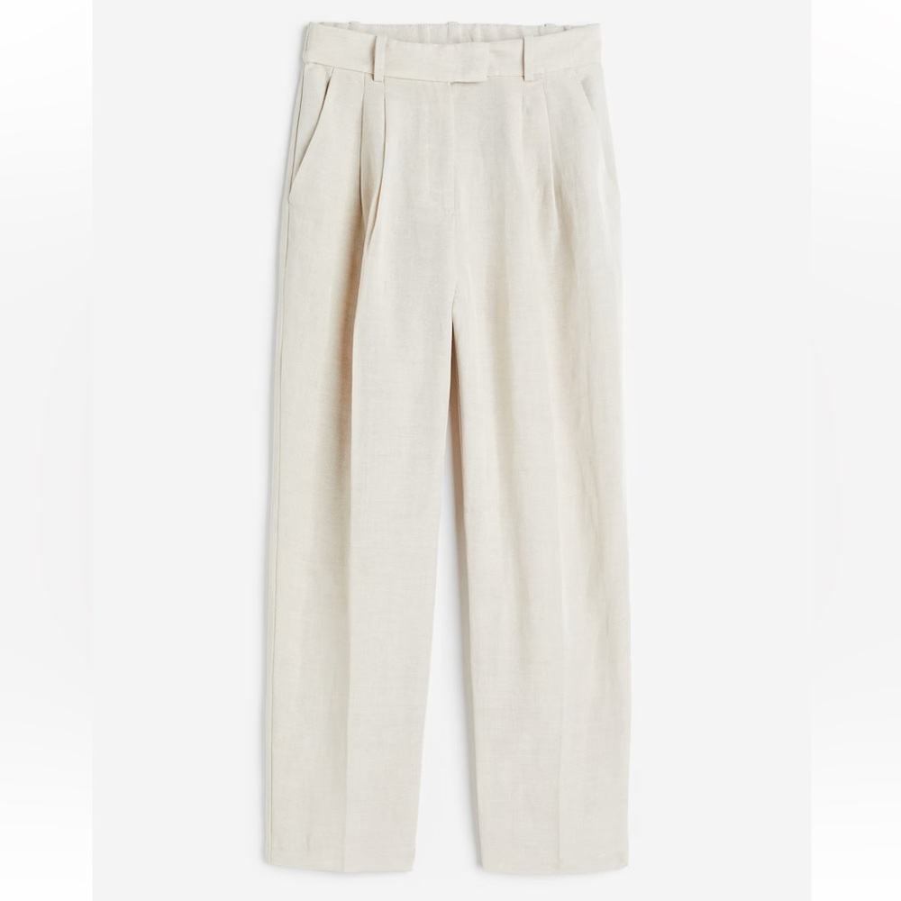 H&M Tapered Linen Pants